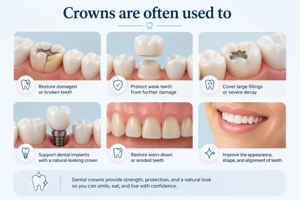 Crowns Are Often Used To